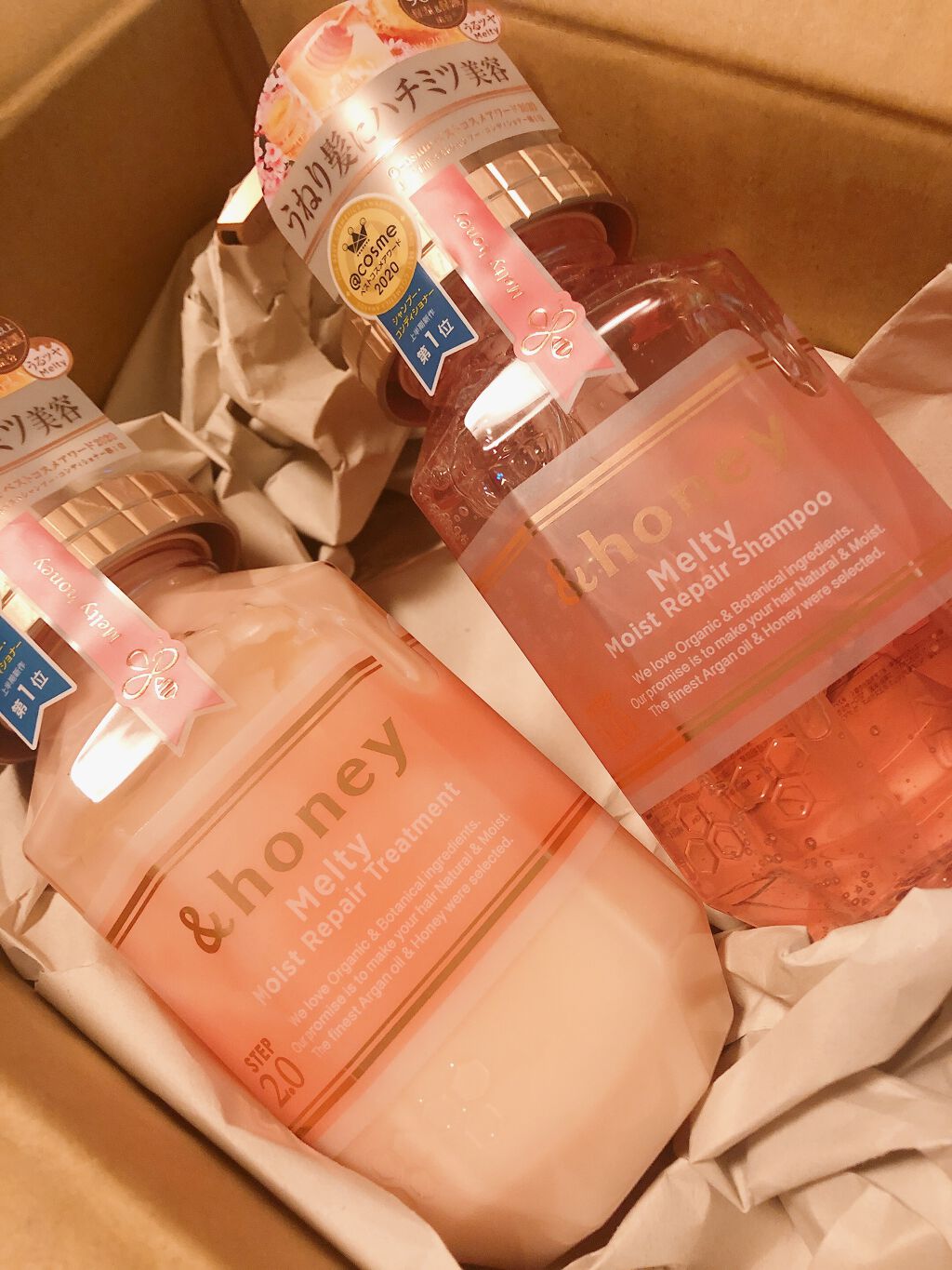 &honey Melty モイストリペア シャンプー1.0／モイストリペア ヘアトリートメント2.0/&honey/市販シャンプーを使ったクチコミ（1枚目）