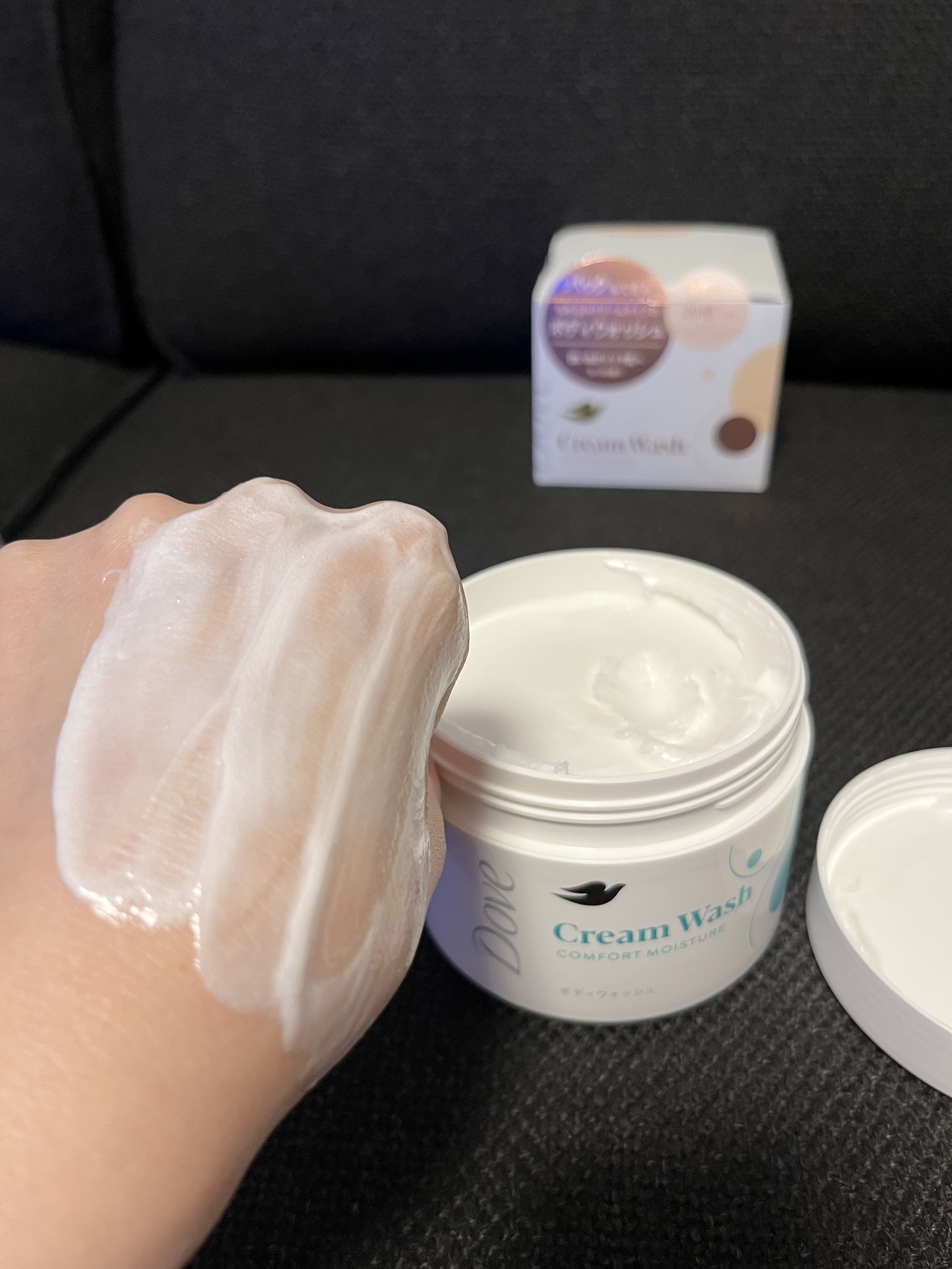 ダヴ クリームボディウォッシュ コンフォートモイスチャー/ダヴ/ボディソープを使ったクチコミ（2枚目）