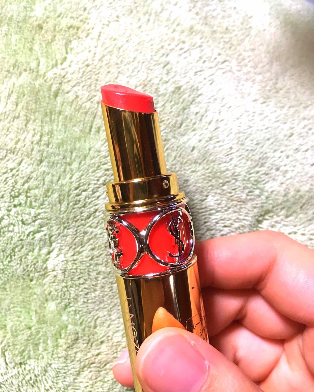 ルージュ ヴォリュプテ シャイン/YVES SAINT LAURENT BEAUTE/口紅を使ったクチコミ(2枚目)