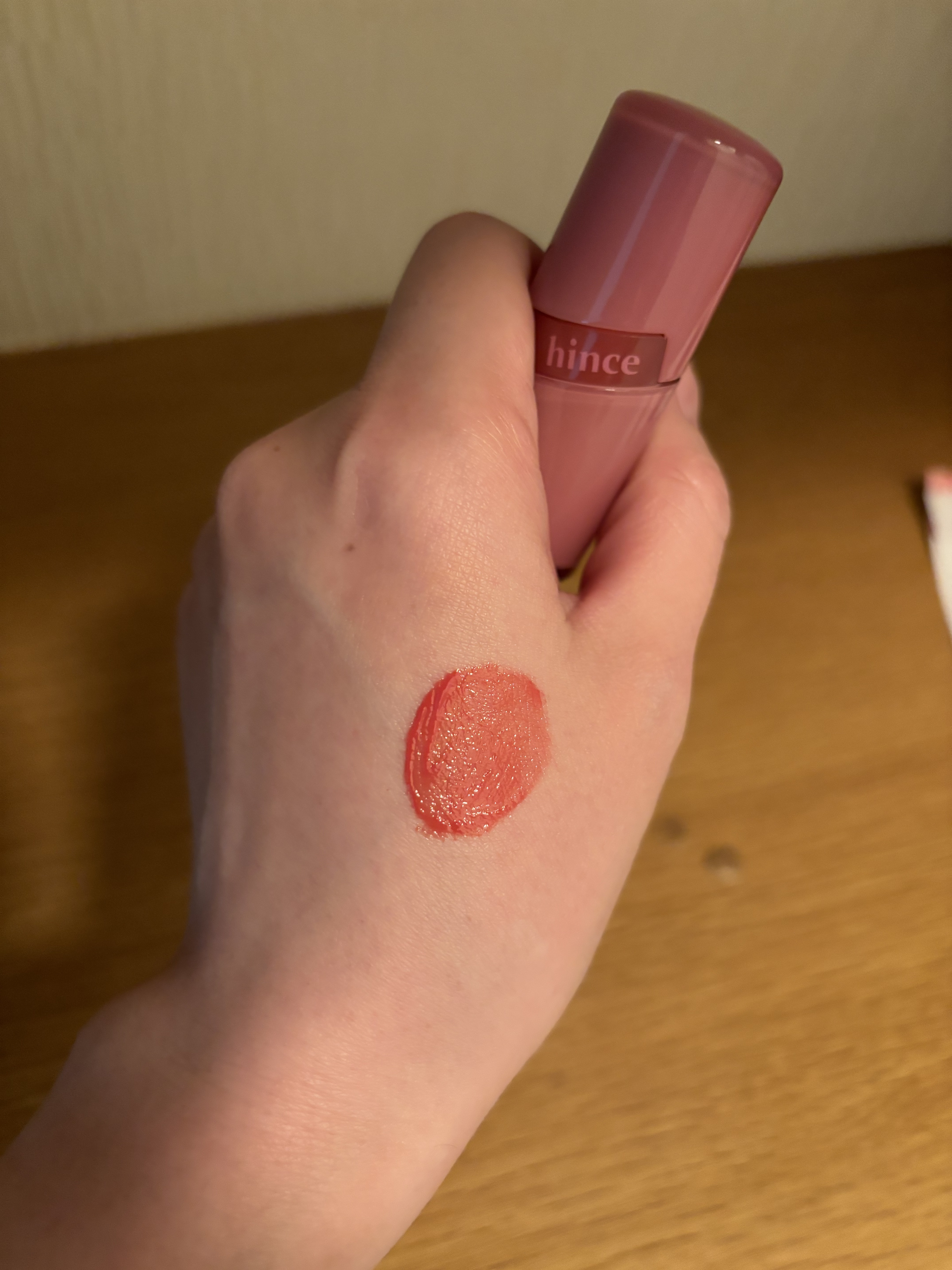 ロウグロウジェルティント R013 ピンクペッパー/hince/リップティントを使ったクチコミ（2枚目）