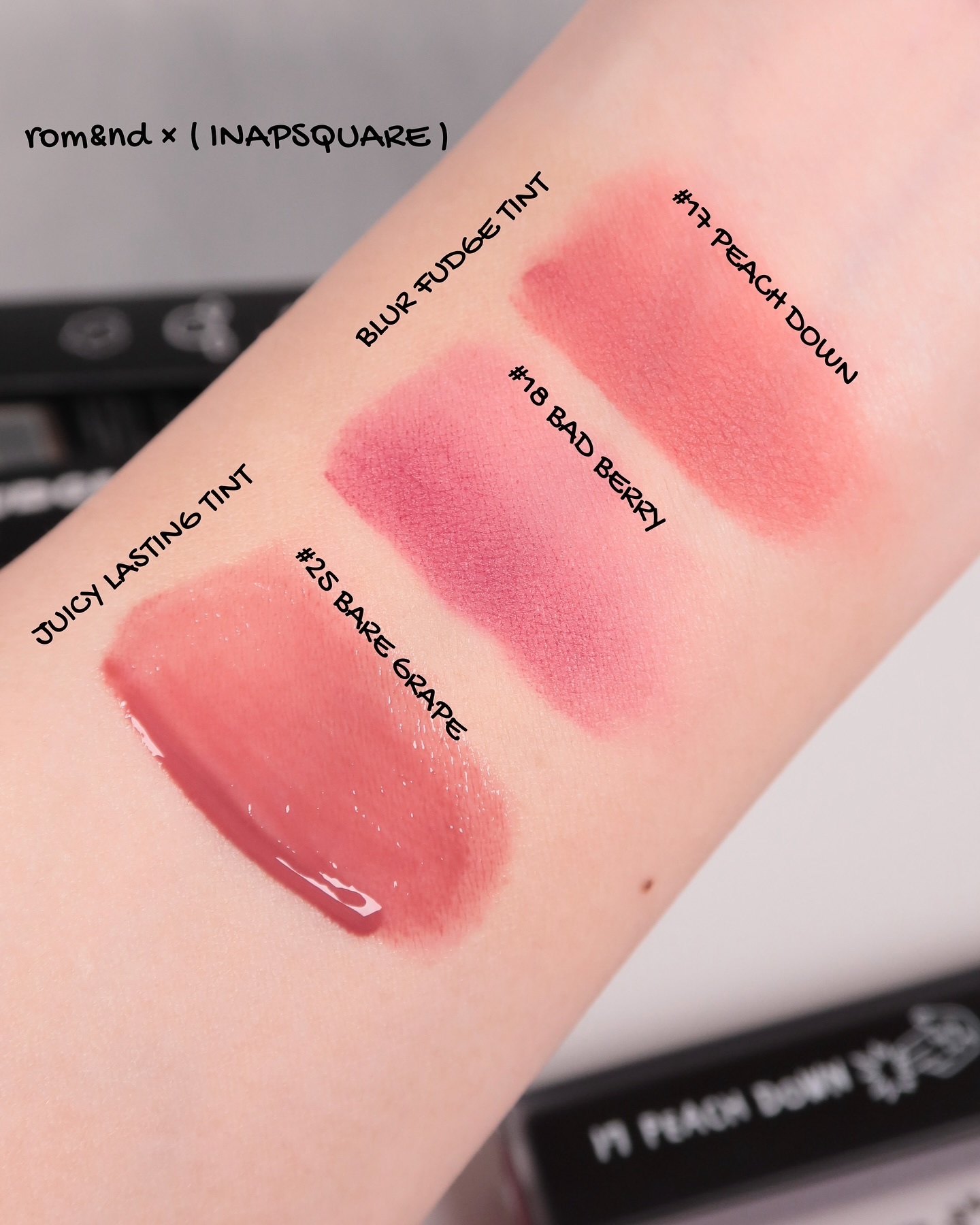 rom&ndのリップティント rom&nd ブラーファッジティント他、1