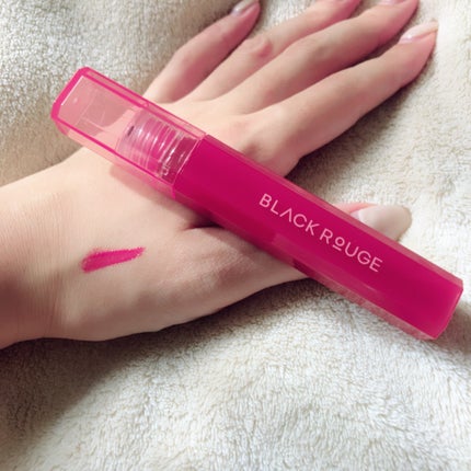 ハーフアンドハーフ ウォーターグロウ/BLACK ROUGE/口紅を使ったクチコミ(2枚目)