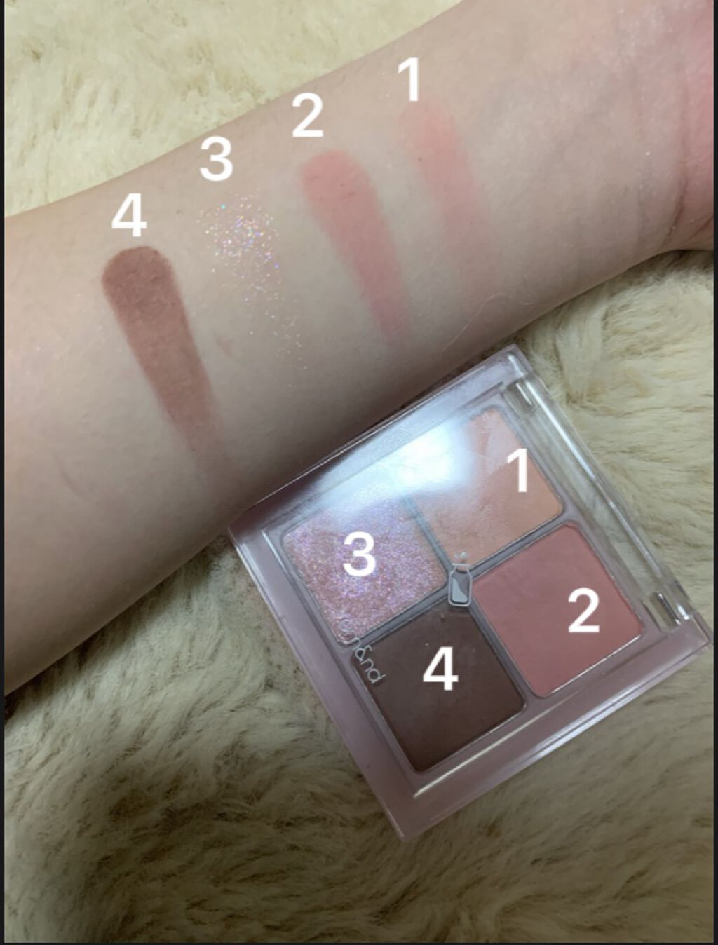 ベターザンアイズ/rom&nd/アイシャドウパレットを使ったクチコミ（2枚目）