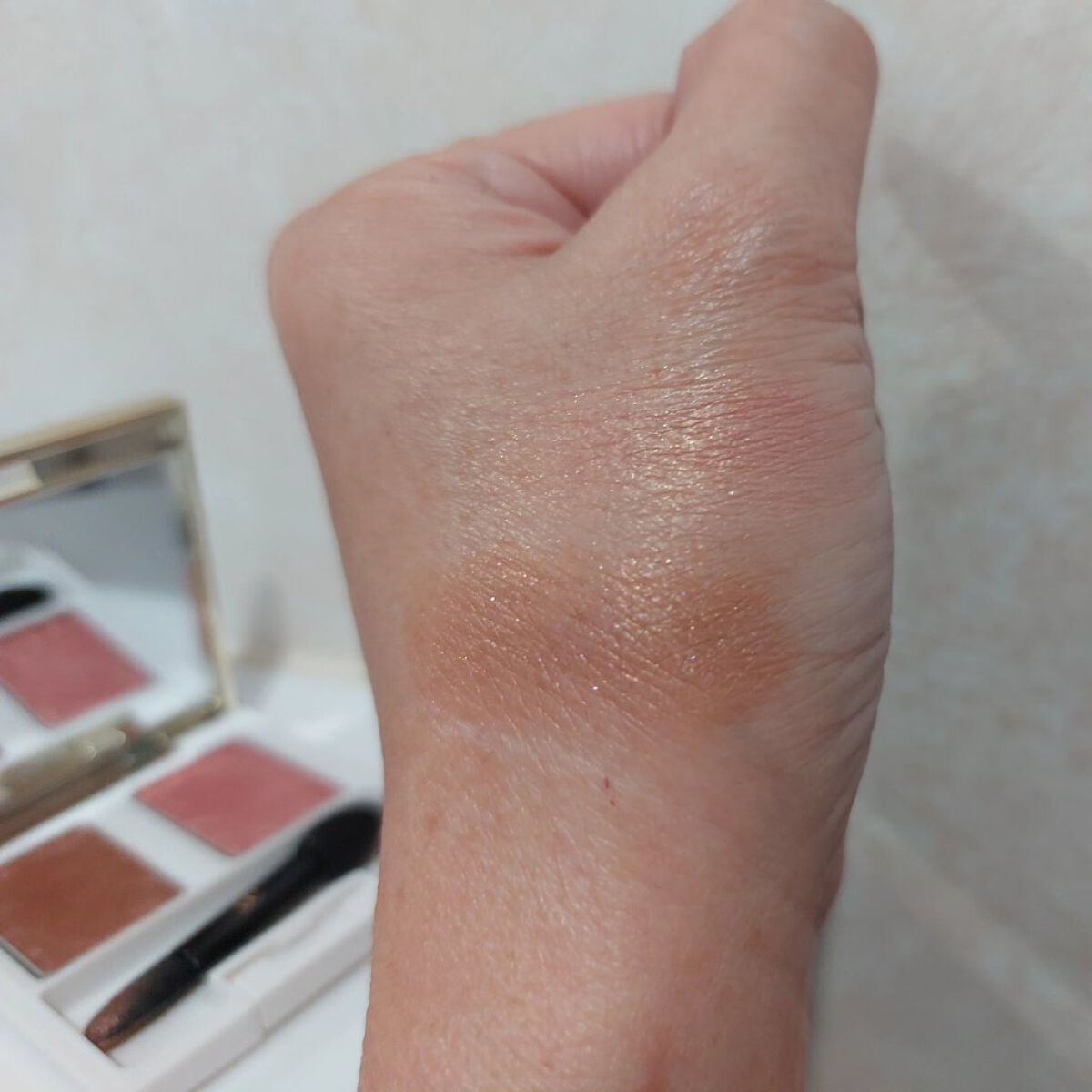 エレガンス エタンセル アルモニーアイズ 100(限定色) /Elégance/アイシャドウパレットを使ったクチコミ（2枚目）