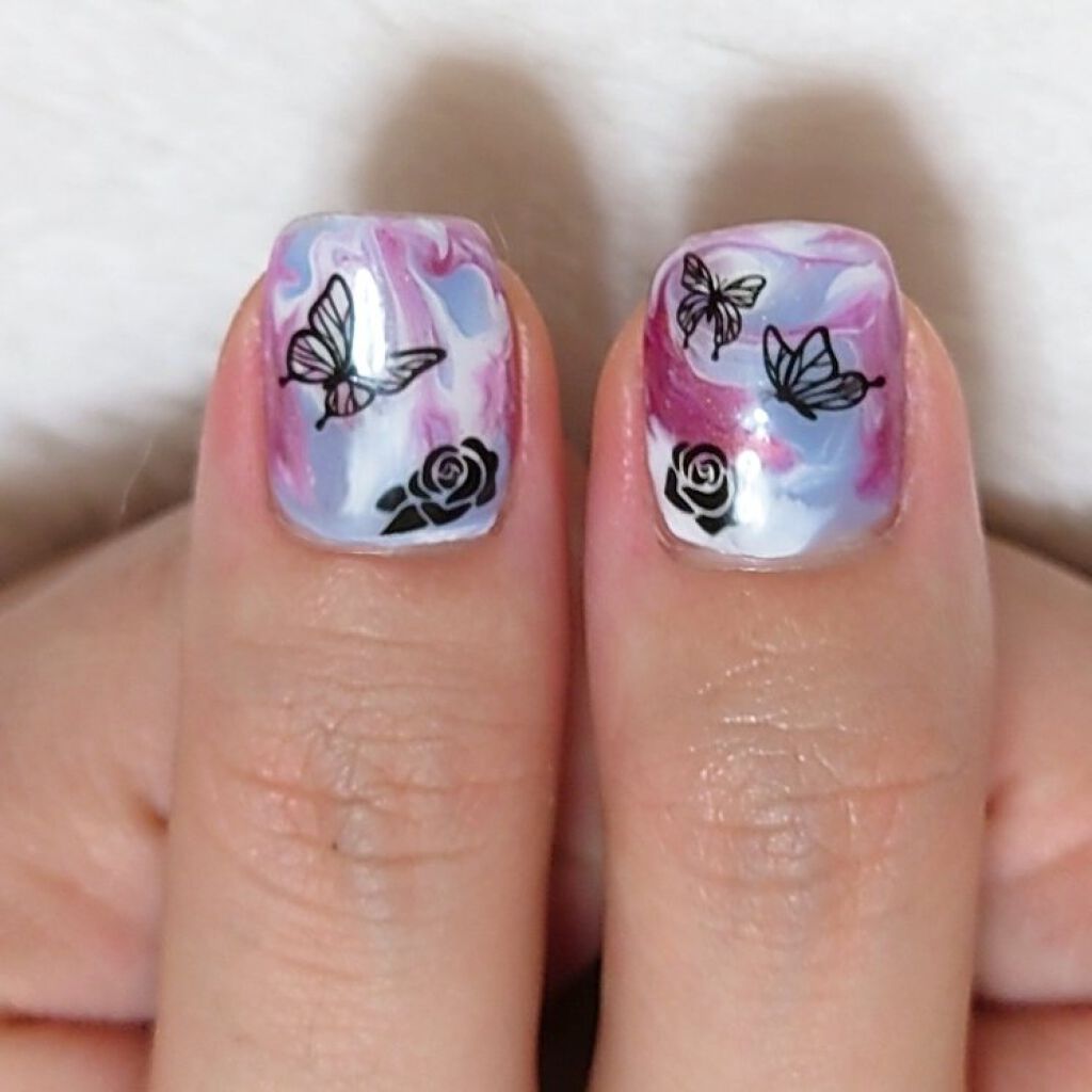 パル カラージェル アクアブルー/キャンドゥ/ジェルネイルを使ったクチコミ（2枚目）