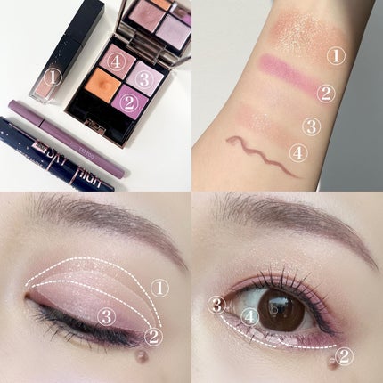 アイカラーレーション/LUNASOL/アイシャドウパレットを使ったクチコミ(4枚目)