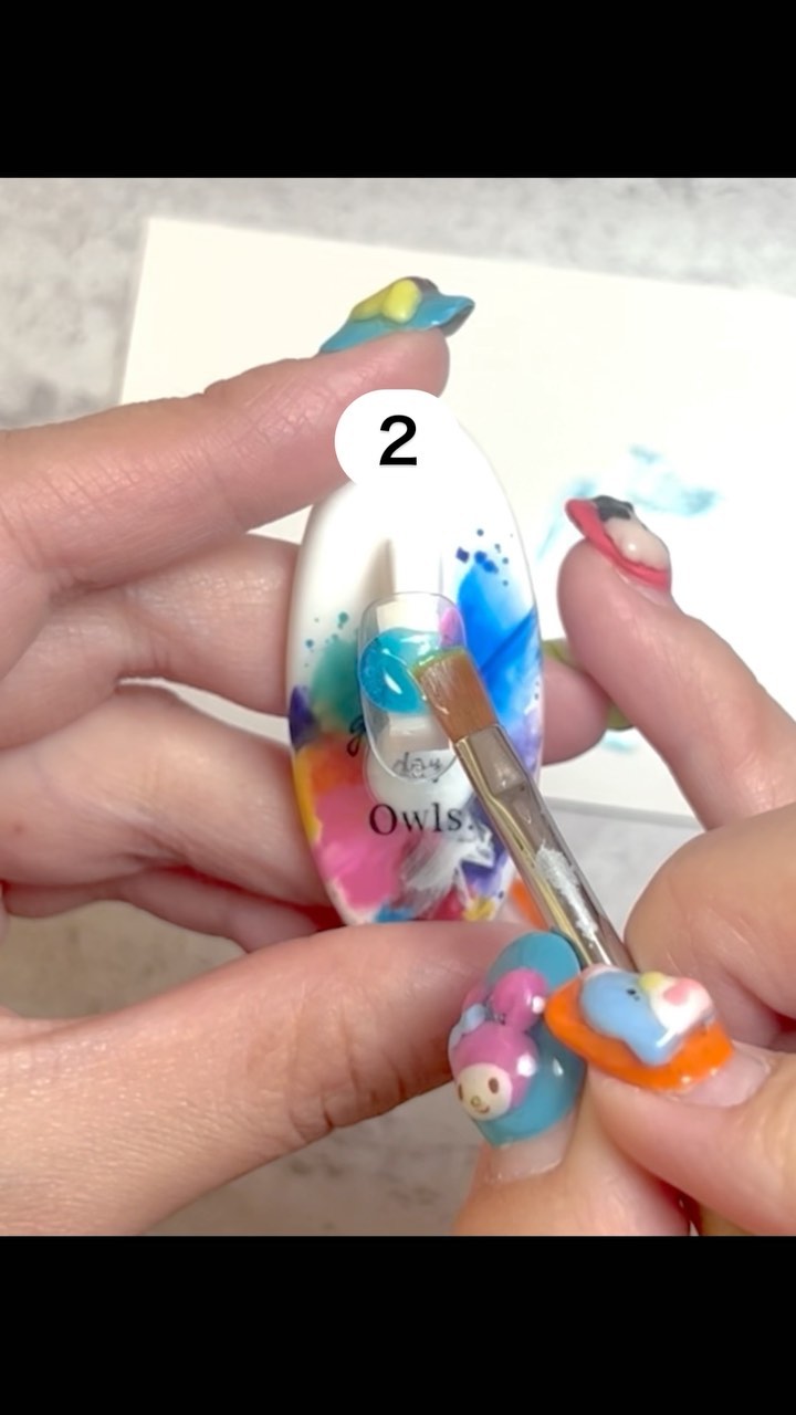 #カラフルネイル,#個性的ネイル,#個性派ネイル,#シンプルネイル,#韓国ネイル,#シアーカラーネイル,#春ネイル,#夏ネイル,#凸凹ネイル,#ぷっくりネイル,#ぷくぷくネイル,#立体ネイルのネイルデザイン