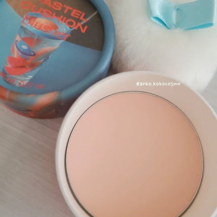 パステルクッションブラッシャー/THE FACE SHOP/パウダーチークを使ったクチコミ(4枚目)