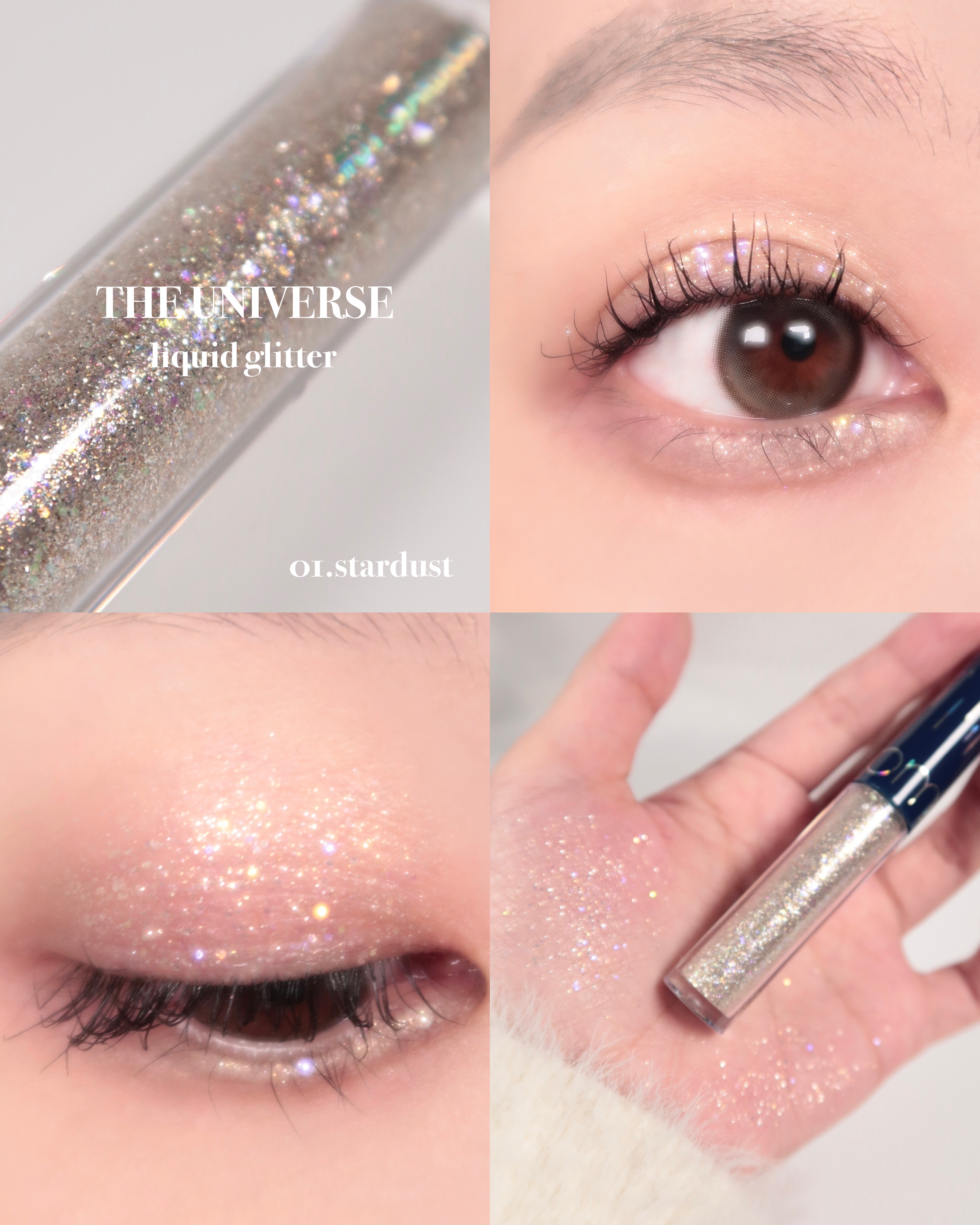 リキッド グリッター シャドウ/rom&nd/グリッターを使ったクチコミ（3枚目）