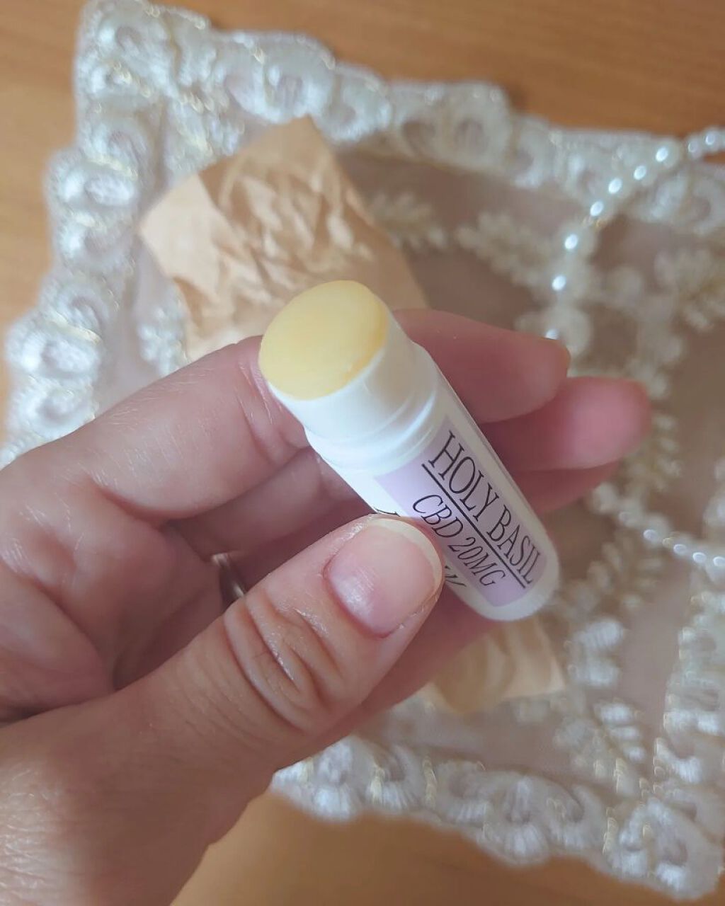 トゥルシー(ホーリバジル)×CBD20MG   リップクリーム/トゥルシーの森/リップクリームを使ったクチコミ（3枚目）