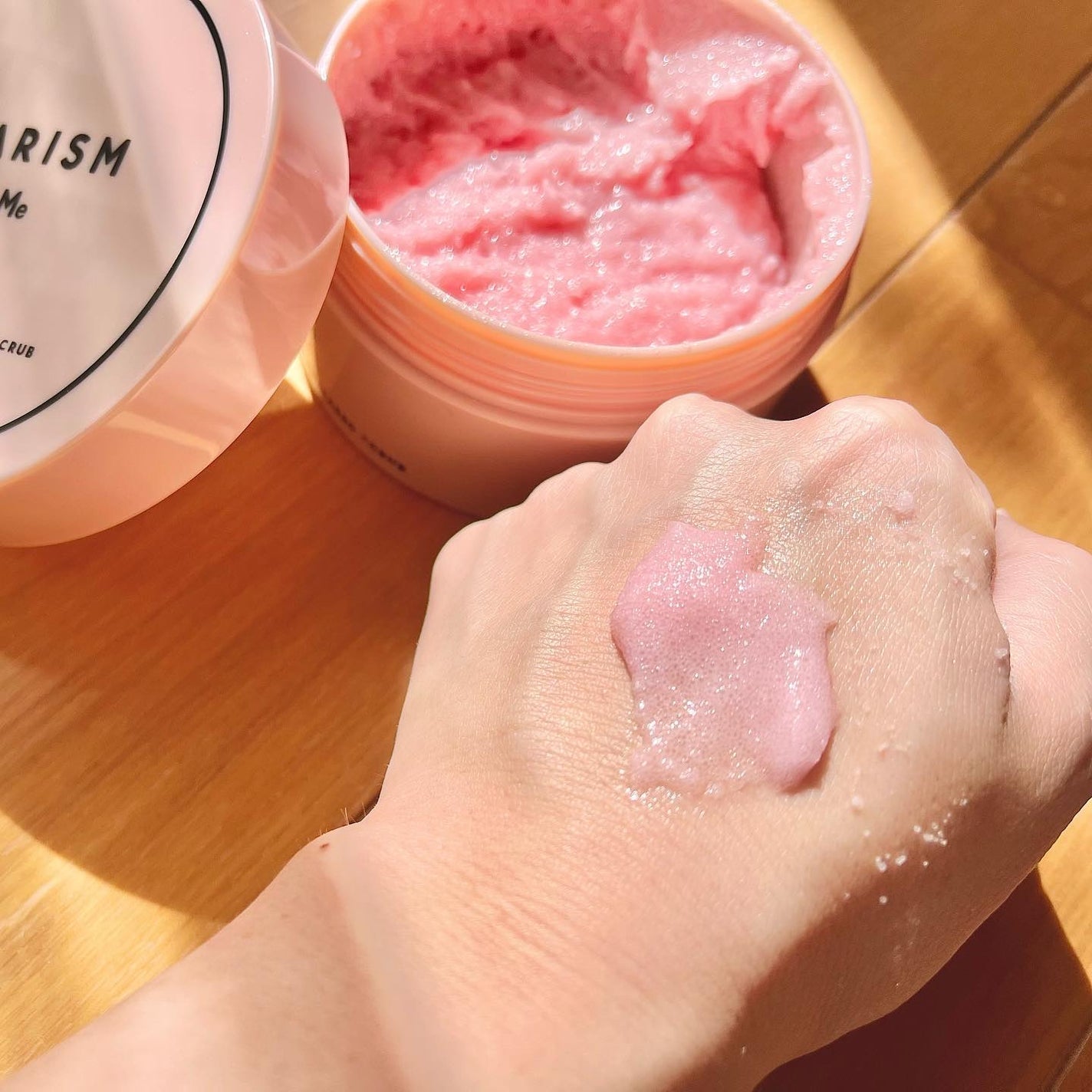 Q+Me スウィート ボム タラソ スクラブ/AGARISM/バスト・ヒップケアを使ったクチコミ(2枚目)