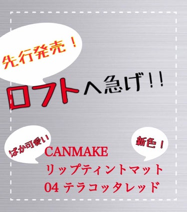 リップティントマット 04 テラコッタレッド/キャンメイク/リップグロスを使ったクチコミ（1枚目）