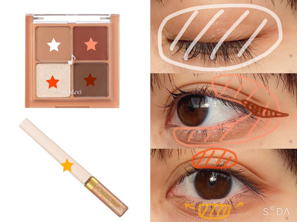 グリッターイルミネーションライナー/CipiCipi/リキッドアイライナーを使ったクチコミ（3枚目）