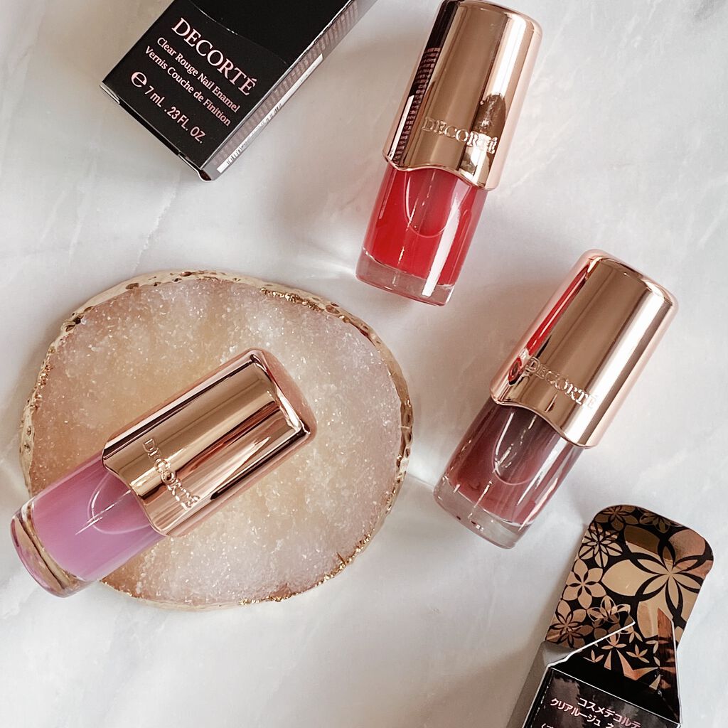 クリアルージュ ネイルエナメル/DECORTÉ/マニキュアを使ったクチコミ（2枚目）