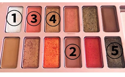 バレンタインボックス2 ピーチパレット/VAVI MELLO/アイシャドウパレットを使ったクチコミ(2枚目)