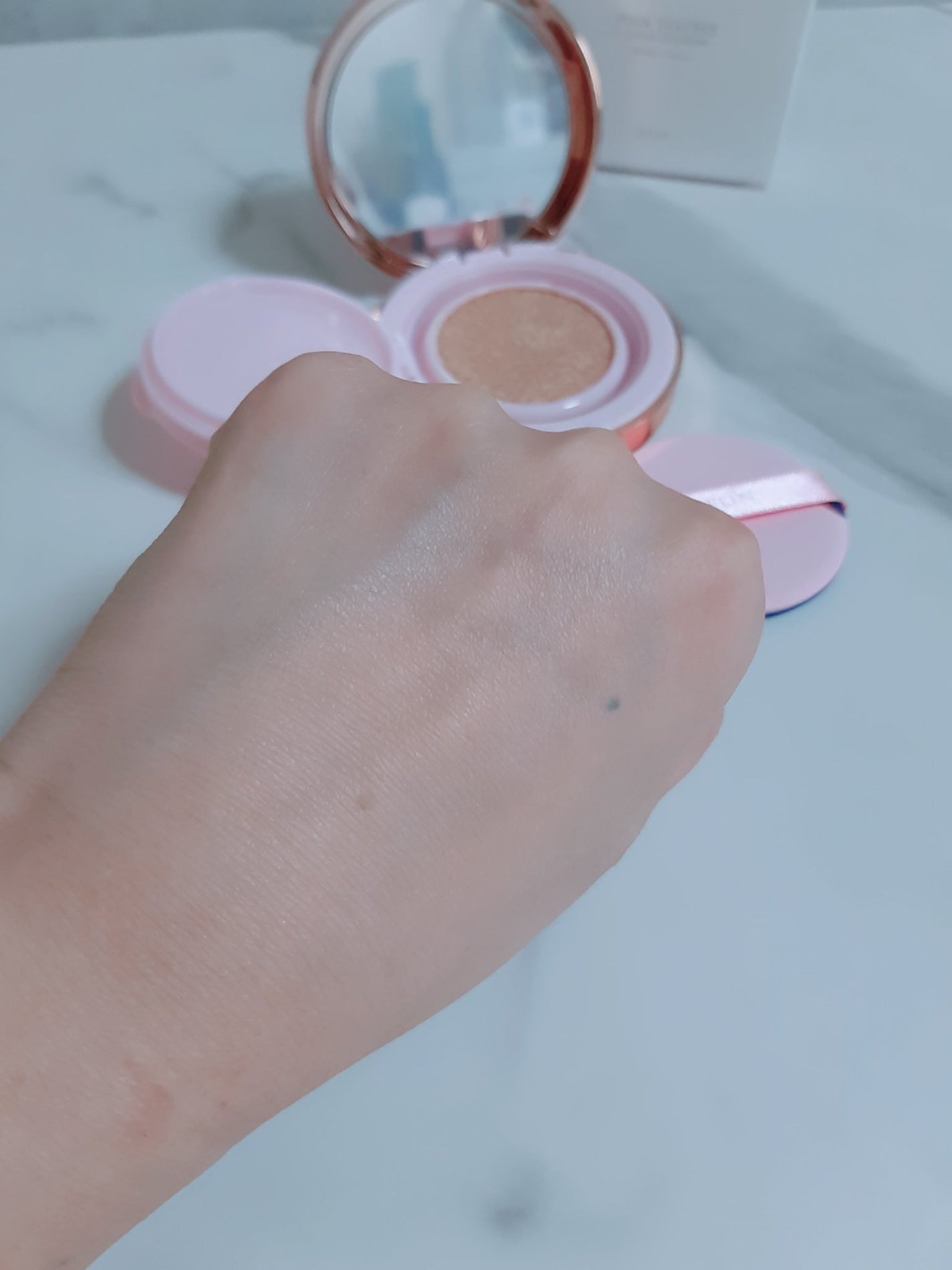 ピンクティーツリーカバークッション/APLIN/クッションファンデーションを使ったクチコミ(6枚目)