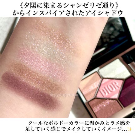 ディオールショウ サンク クルール(プラン ドゥ パリ コレクション限定品)/Dior/アイシャドウを使ったクチコミ(3枚目)