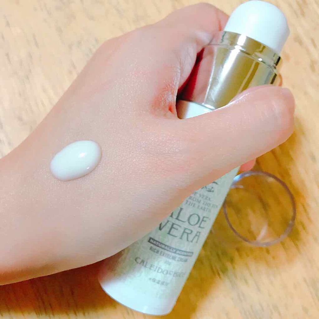 アロエベラリッチエクストリームクリーム/CALEIDO ET BICE/フェイスクリームを使ったクチコミ（2枚目）