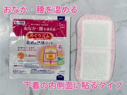 蒸気の温熱シート 下着の内側面に貼るタイプ/めぐりズム/その他を使ったクチコミ(2枚目)