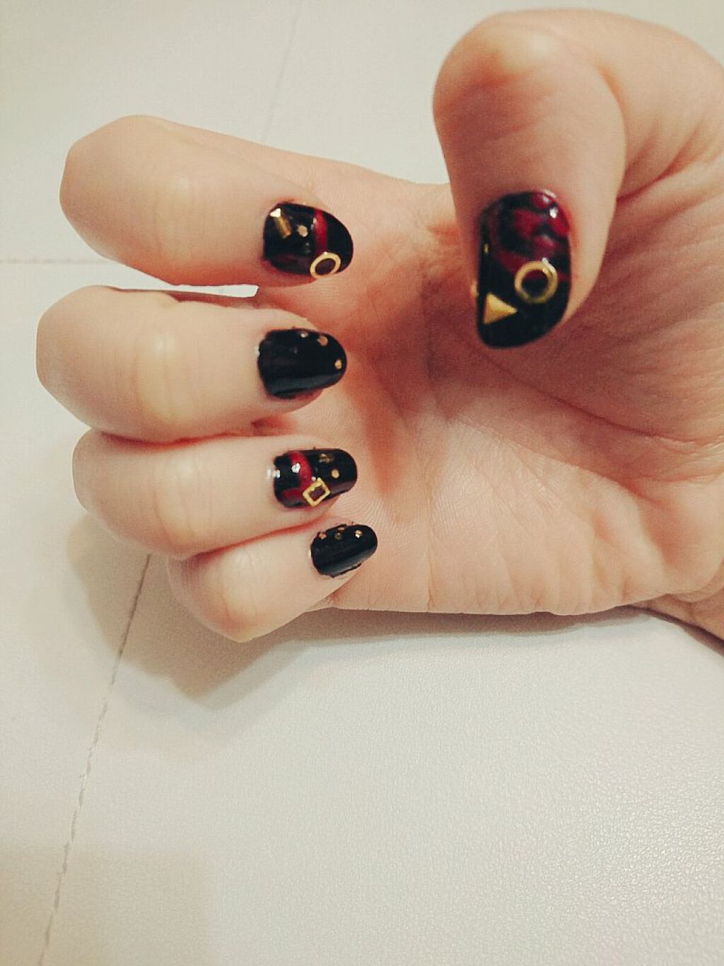 ネイルシール/セリア/ネイルシールを使ったクチコミ（3枚目）