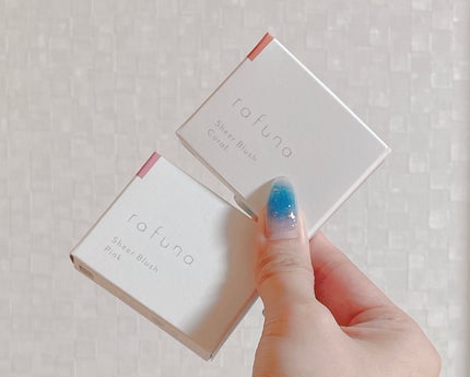 シアーブラッシュ 02 コーラル/rafuna/パウダーチークを使ったクチコミ(1枚目)