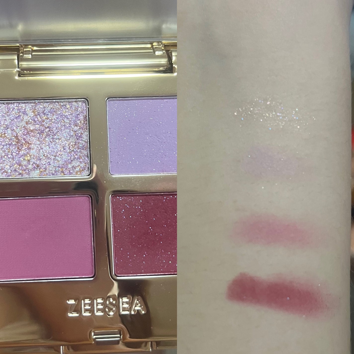 ドリームランドアイシャドウ ( 4シェード )/ZEESEA/アイシャドウパレットを使ったクチコミ(2枚目)