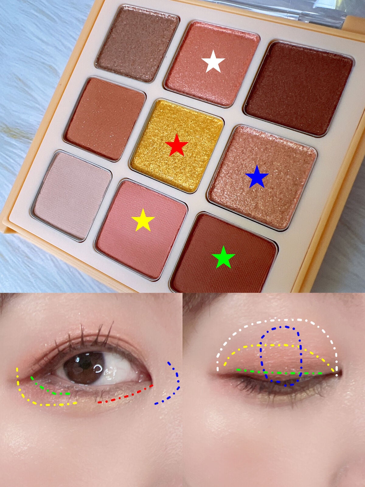 マテリアルカラーパレット/leur charme/アイシャドウパレットを使ったクチコミ(5枚目)