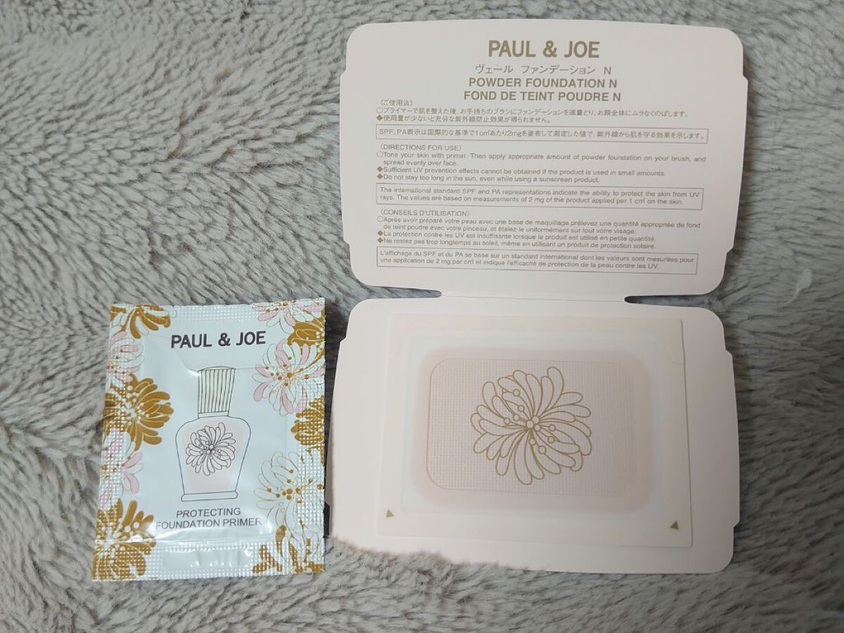 ヴェール ファンデーション N 100 ライトピンクオークル/PAUL & JOE BEAUTE/パウダーファンデーションを使ったクチコミ（2枚目）