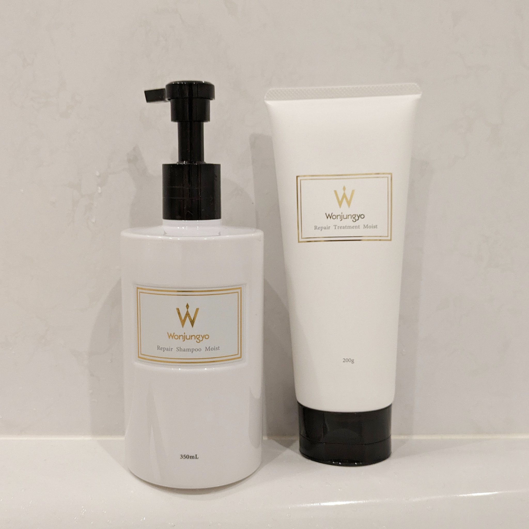 ウォンジョンヨ リペアシャンプー モイスト／リペアトリートメント モイスト/Wonjungyo/市販シャンプーを使ったクチコミ（1枚目）