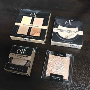 e.l.f. Cosmetics ジェリーハイライターのクチコミ「iHerbでハイライト4つとサプリメントを２つ購入しました〜

ハイライトは数年前に流行ったe.....」（2枚目）