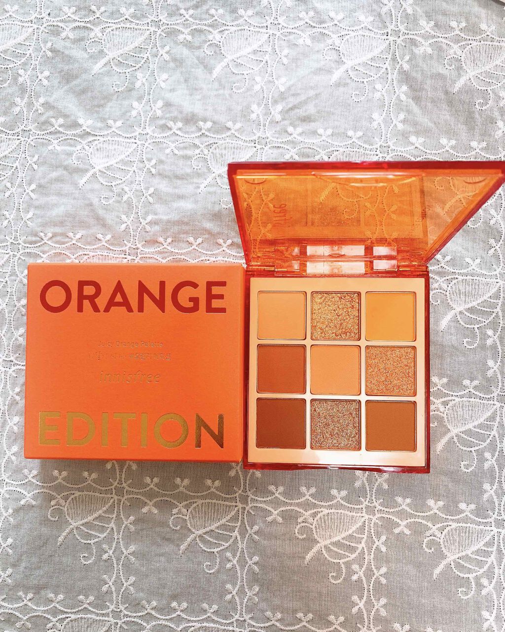 ジューシーオレンジパレット/innisfree/アイシャドウパレットを使ったクチコミ(1枚目)