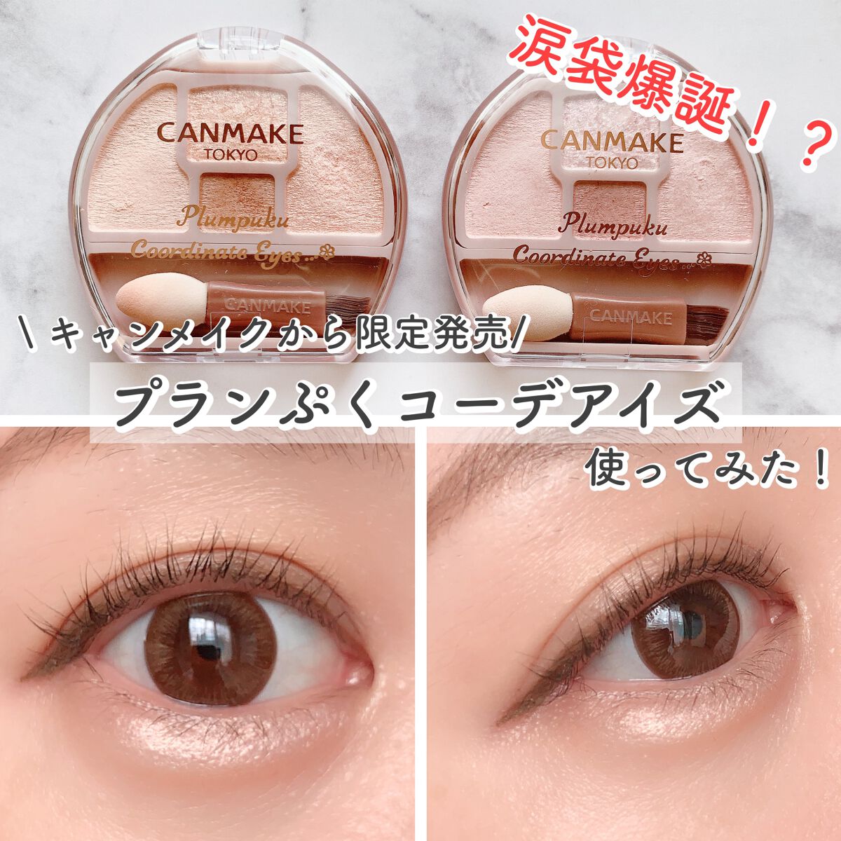 プランぷくコーデアイズ/キャンメイク/パウダーアイシャドウを使ったクチコミ(1枚目)