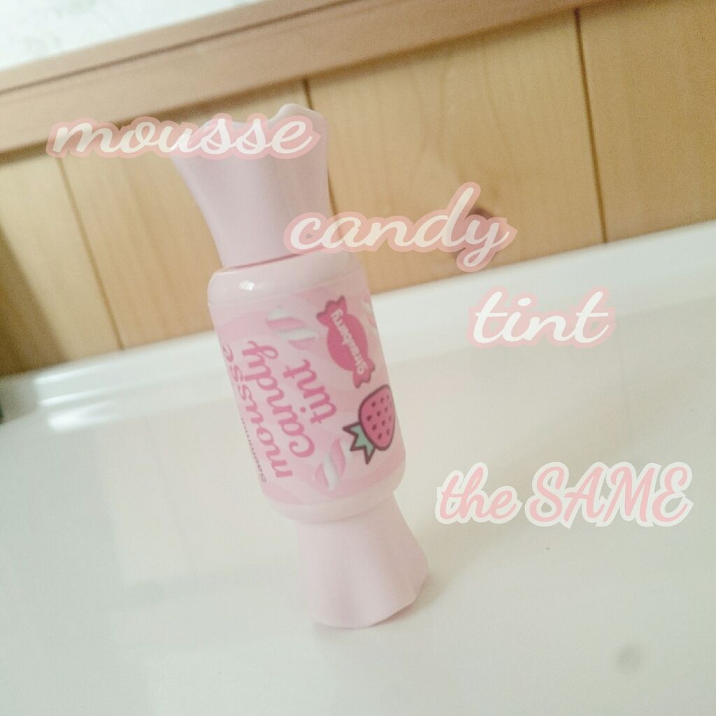 ムース キャンディー ティント 02ストロベリームース/the SAEM/リップティントを使ったクチコミ（1枚目）
