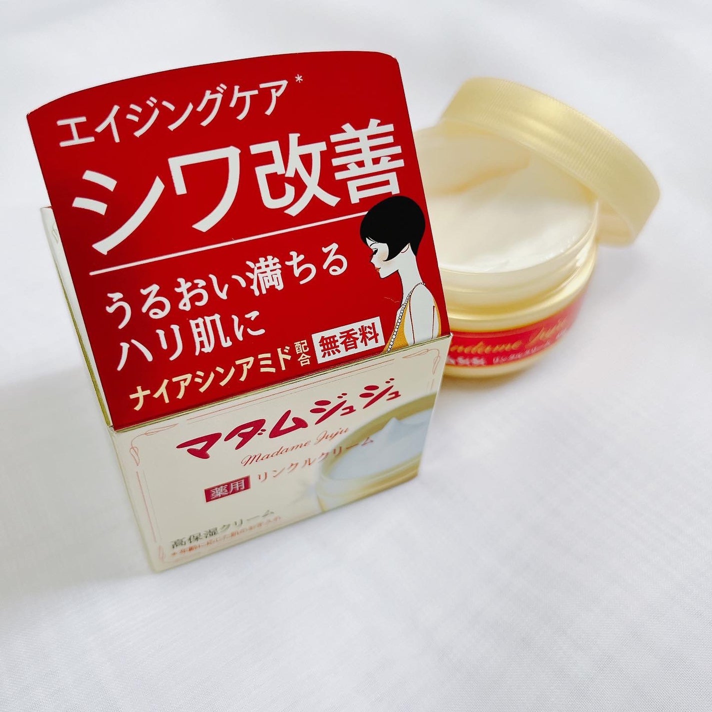 薬用リンクルクリーム/ジュジュ/フェイスクリームを使ったクチコミ(2枚目)