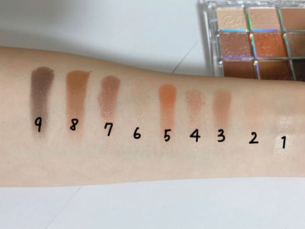 クォーツ 9色アイシャドウパレット(ドリームランドアイシャドウ)/ZEESEA/アイシャドウパレットを使ったクチコミ(5枚目)