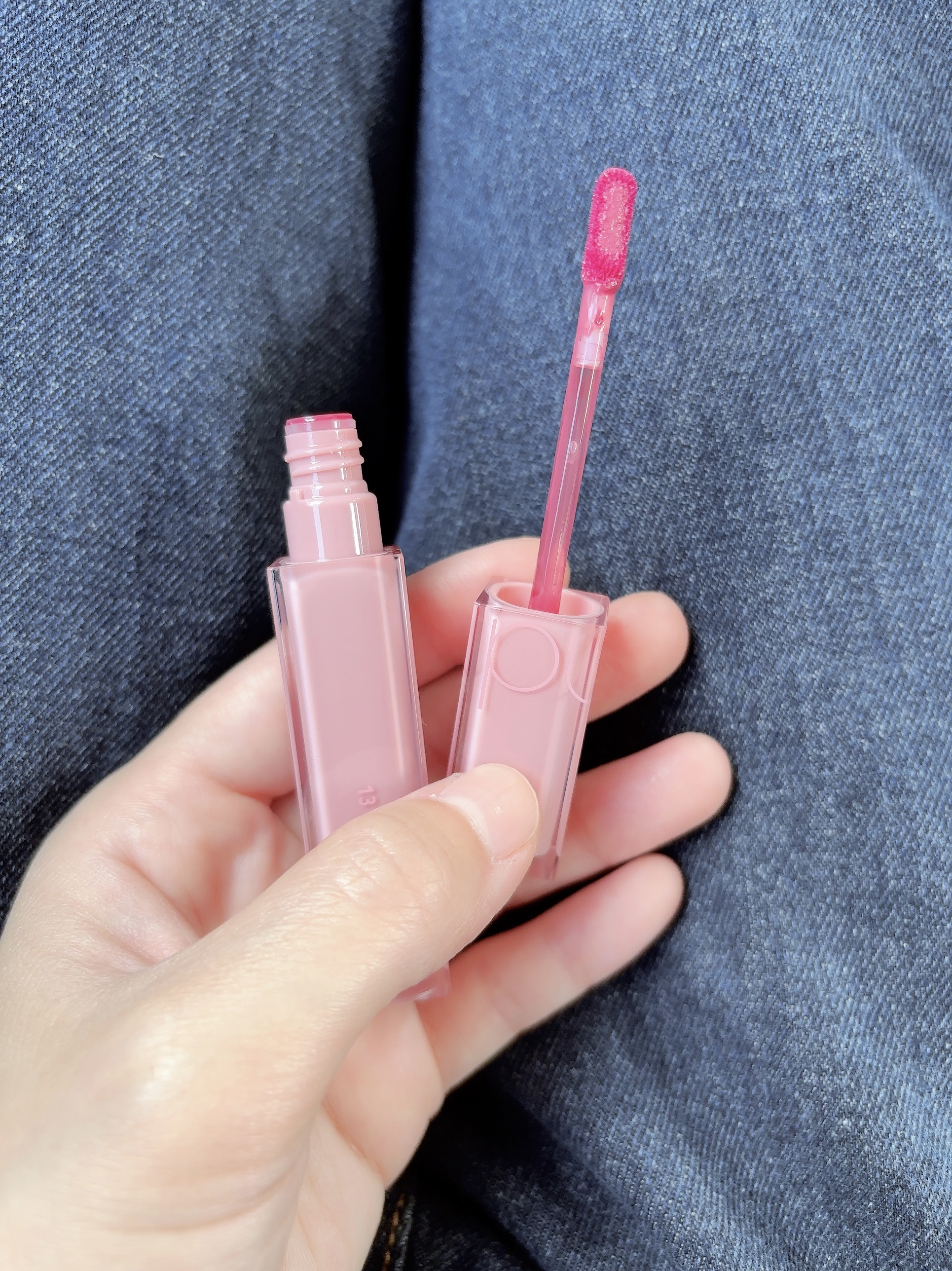 デュイフルウォーターティント 13 カスタードモ－ブ（サンリオコラボデュイフルウォーターティント）/rom&nd/リップティントを使ったクチコミ（2枚目）