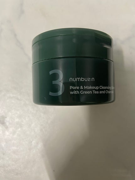 3番 緑茶炭毛穴パッククレンジングバーム/numbuzin/クレンジングバームを使ったクチコミ(1枚目)