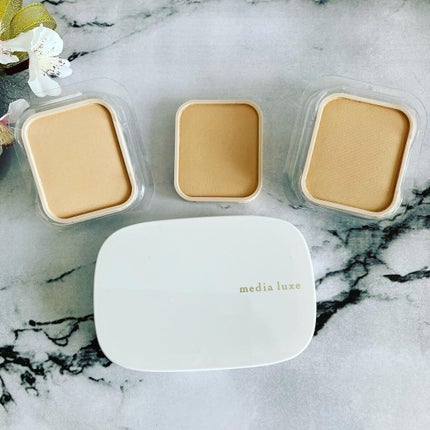 パウダーファンデーション/media luxe/パウダーファンデーションを使ったクチコミ(3枚目)