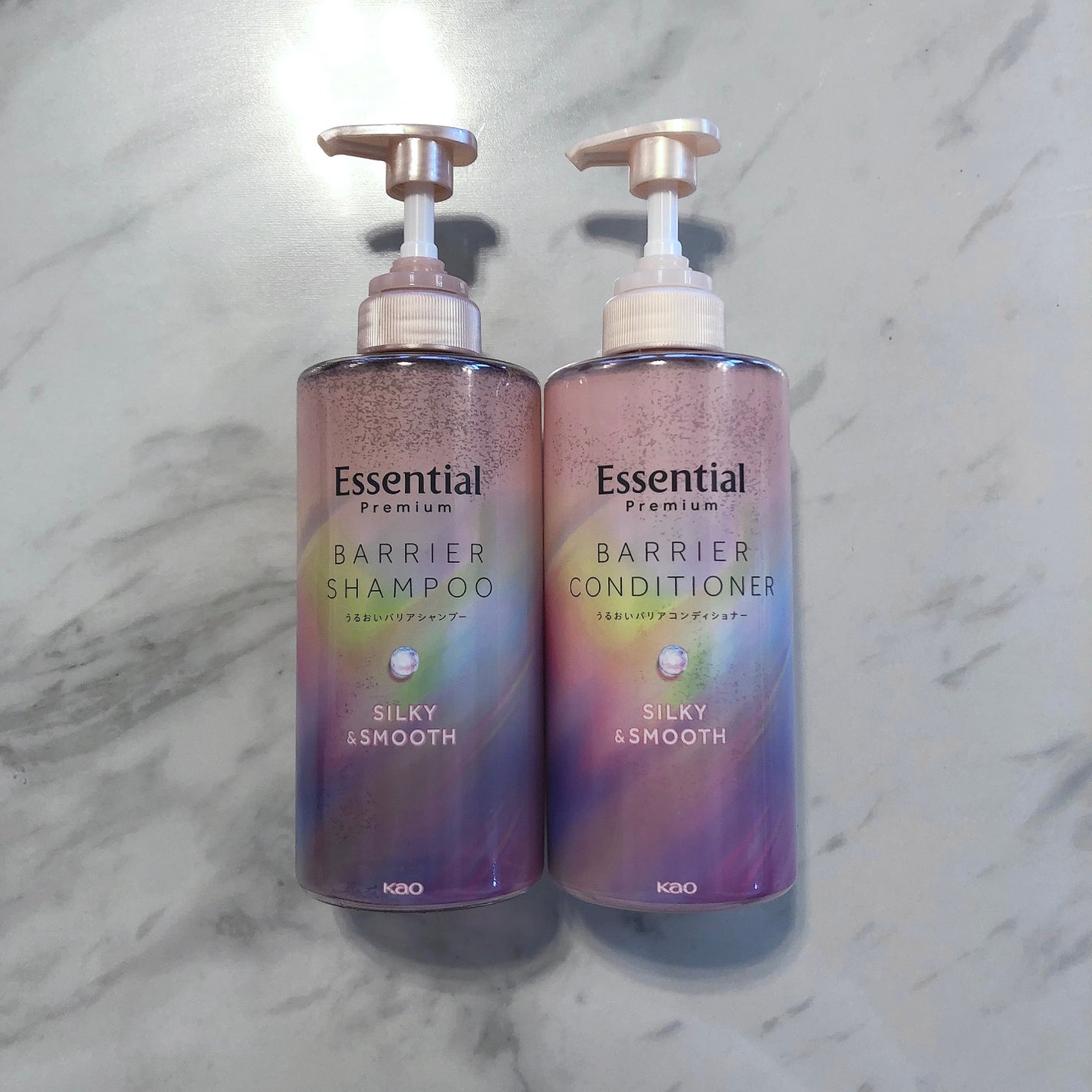 エッセンシャルプレミアム バリアシャンプー・コンディショナー シルキー&スムース/エッセンシャル/市販シャンプーを使ったクチコミ(1枚目)