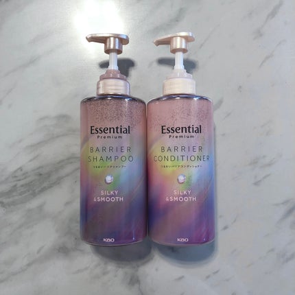 エッセンシャルプレミアム バリアシャンプー・コンディショナー シルキー&スムース/エッセンシャル/市販シャンプーを使ったクチコミ(1枚目)