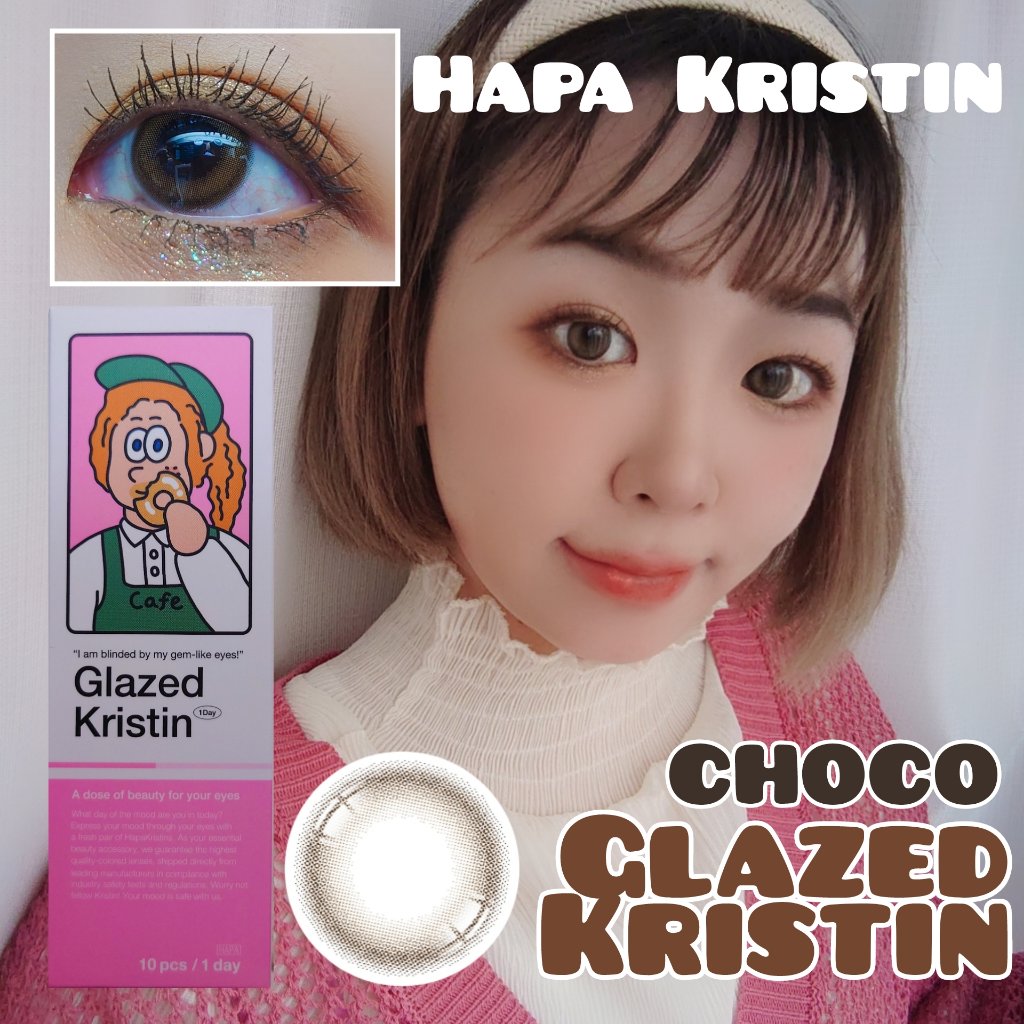 Glazed Krirtin/Hapa kristin/カラーコンタクトレンズを使ったクチコミ（1枚目）