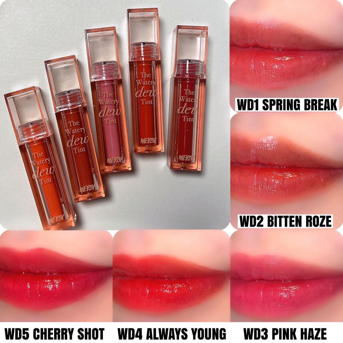 ザ ウォータリーデューティント/MERZY/リップティントを使ったクチコミ(2枚目)