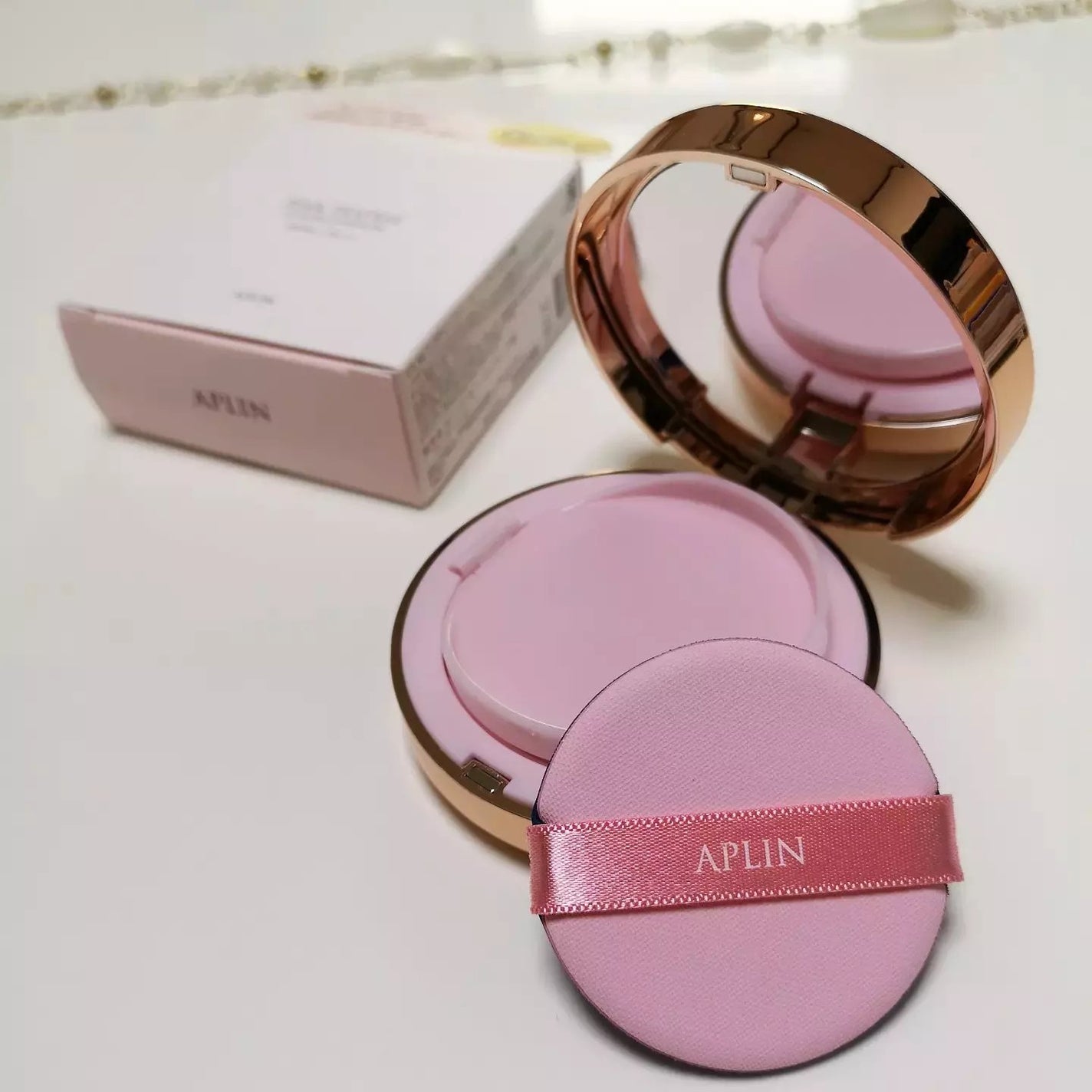 ピンクティーツリーカバークッション/APLIN/クッションファンデーションを使ったクチコミ(3枚目)