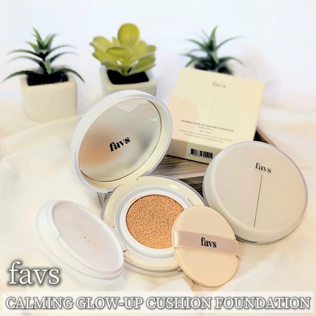 カーミンググロウアップクッションファンデーション タン/favs/リキッドファンデーションを使ったクチコミ（1枚目）