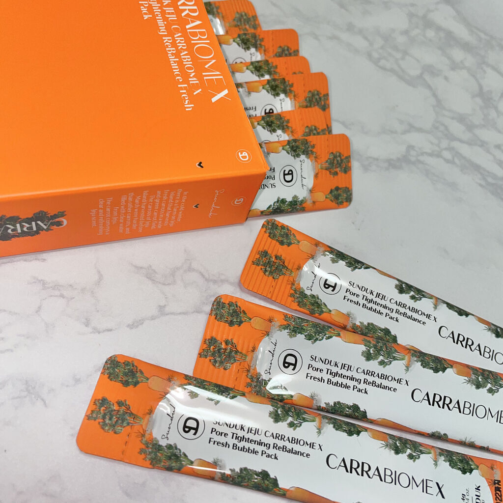 キャロットバブルパック/SUNDUK JEJU/洗い流すパック・マスクを使ったクチコミ（3枚目）