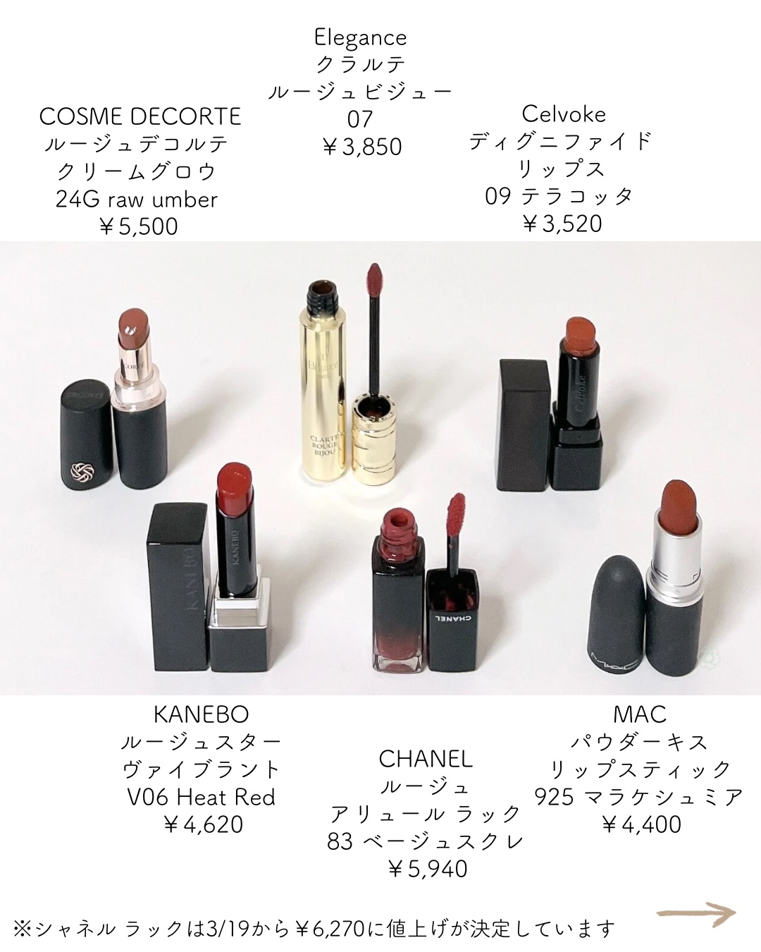 ルージュデコルテ　クリームグロウ 24G raw umber/DECORTÉ/口紅を使ったクチコミ（2枚目）
