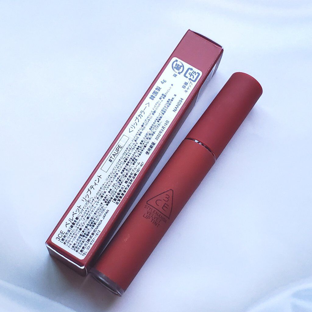 3CE ベルベット リップティント/3CE/リップティントを使ったクチコミ（2枚目）