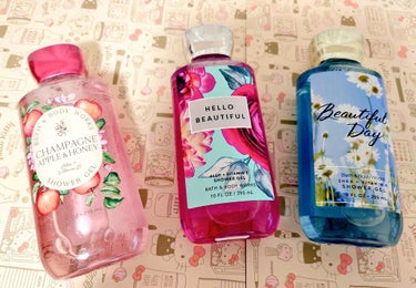 SHOWER GEL／Champagne Apple&Honey/BATH&BODY WORKS/ボディソープを使ったクチコミ（1枚目）