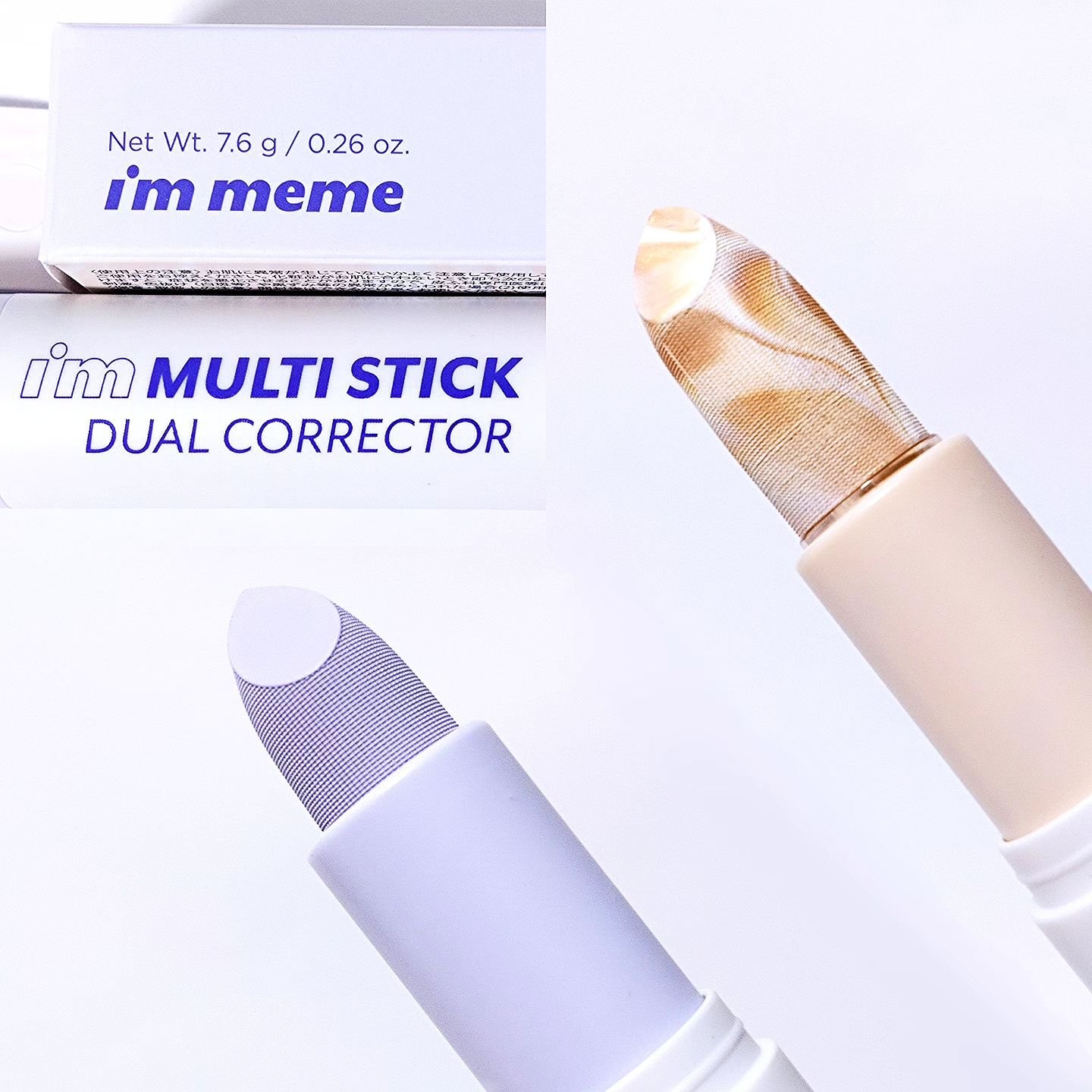 アイムマルチスティックデュアルコレクター 003 マーブルベージュ×パールラベンダー/i’m meme/スティックコンシーラーを使ったクチコミ（1枚目）