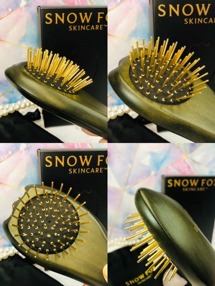 プレミアム FOX カッサ ゴースト ヘアブラシ ブラック/SNOW FOX SKINCARE/ヘアブラシを使ったクチコミ(2枚目)